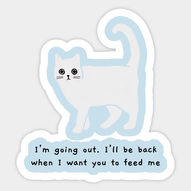 Going out (black caption) Sticker by KentheCat